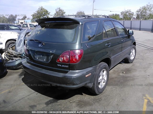 JT6GF10U0Y0069392 - 2000 LEXUS RX 300 GREEN photo 4