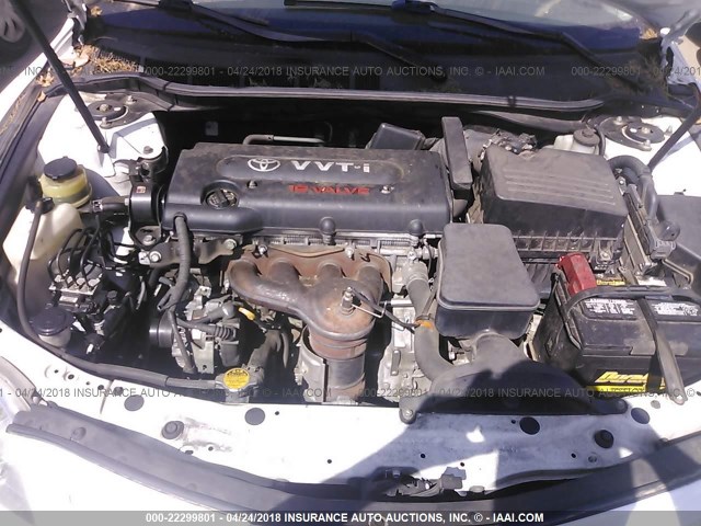 4T4BE46K28R025997 - 2008 TOYOTA CAMRY CE/LE/XLE/SE WHITE photo 10