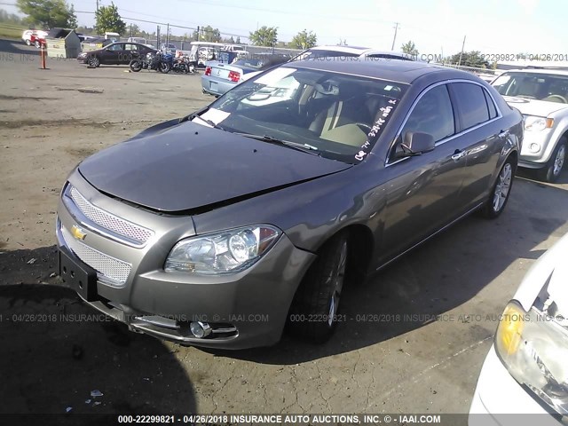 1G1ZE5E12BF161434 - 2011 CHEVROLET MALIBU LTZ 棕色 照片 2