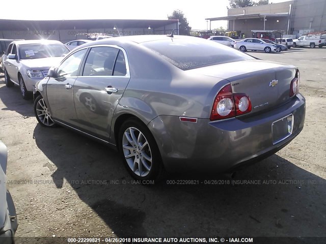 1G1ZE5E12BF161434 - 2011 CHEVROLET MALIBU LTZ 棕色 照片 3
