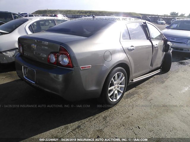 1G1ZE5E12BF161434 - 2011 CHEVROLET MALIBU LTZ 棕色 照片 4