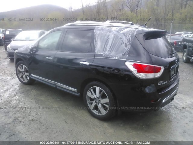 5N1AR2MM7DC629905 - 2013 NISSAN PATHFINDER S/SV/SL/PLATINUM 黑色 照片 3
