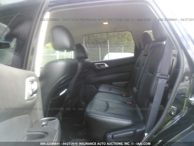 5N1AR2MM7DC629905 - 2013 NISSAN PATHFINDER S/SV/SL/PLATINUM 黑色 照片 8