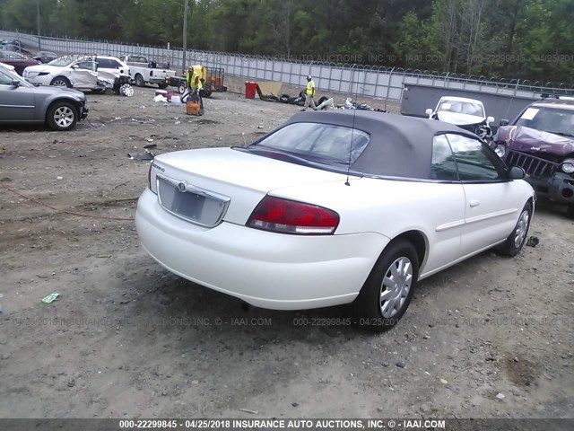 1C3EL45R96N247920 - 2006 CHRYSLER SEBRING WHITE photo 4