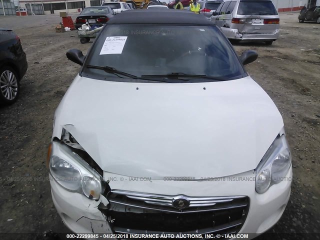 1C3EL45R96N247920 - 2006 CHRYSLER SEBRING WHITE photo 6