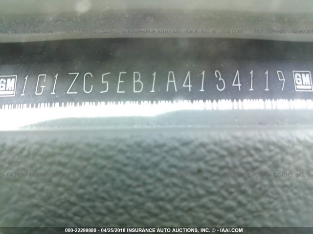 1G1ZC5EB1A4134119 - 2010 CHEVROLET MALIBU 1LT 灰色 照片 9