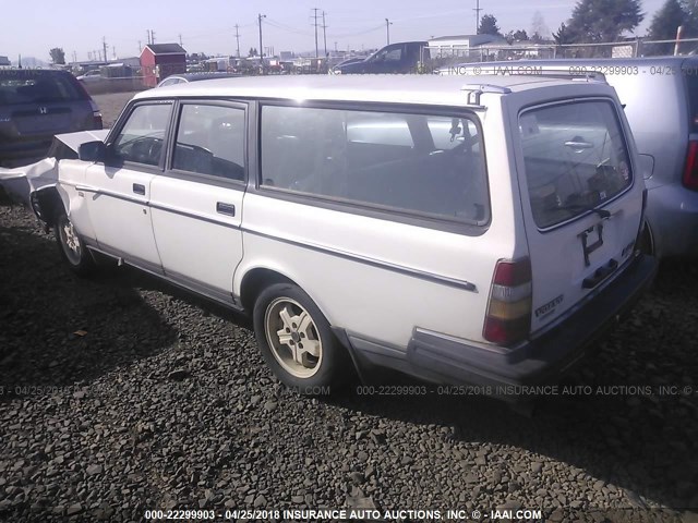 YV1AX8854J1776765 - 1988 VOLVO 245 DL/GL WHITE photo 3