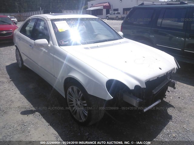 WDBUF87X68B262654 - 2008 MERCEDES-BENZ E 350 4MATIC WHITE photo 1