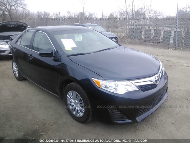 4T4BF1FK0ER440369 - 2014 TOYOTA CAMRY L/SE/LE/XLE 蓝色 照片 1