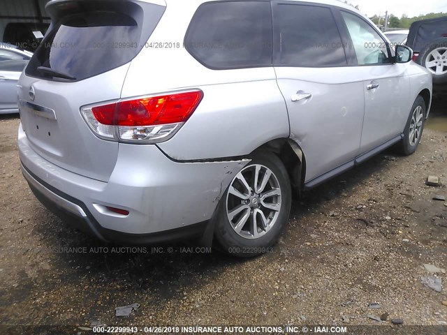 5N1AR2MN6DC624574 - 2013 NISSAN PATHFINDER S/SV/SL/PLATINUM 银色 照片 6
