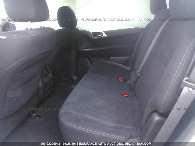 5N1AR2MN6DC624574 - 2013 NISSAN PATHFINDER S/SV/SL/PLATINUM SILVER photo 8