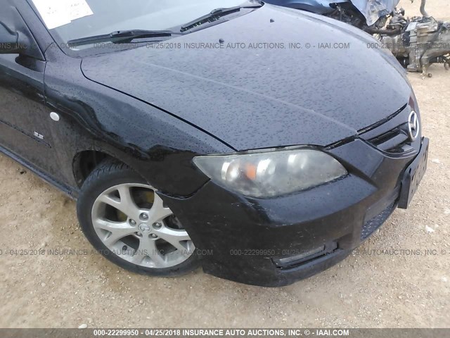 JM1BK324981146245 - 2008 MAZDA 3 S BLACK photo 6