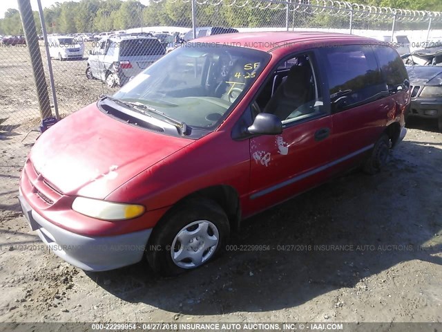 2B4FP2536VR102143 - 1997 DODGE CARAVAN RED photo 2