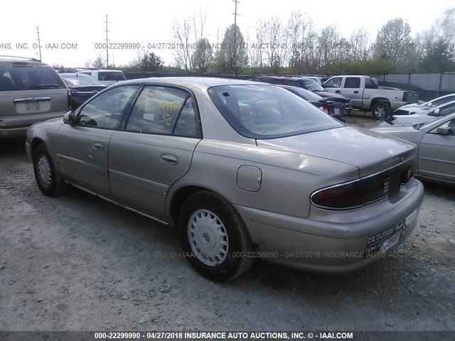 2G4WS52J811185357 - 2001 BUICK CENTURY CUSTOM TAN photo 3