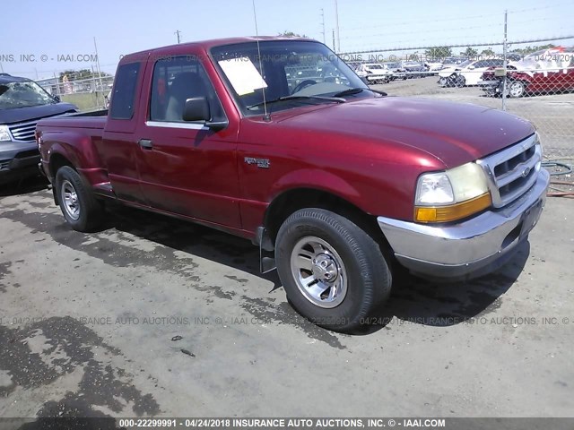 1FTYR14V3XPB74621 - 1999 FORD RANGER SUPER CAB MAROON photo 1