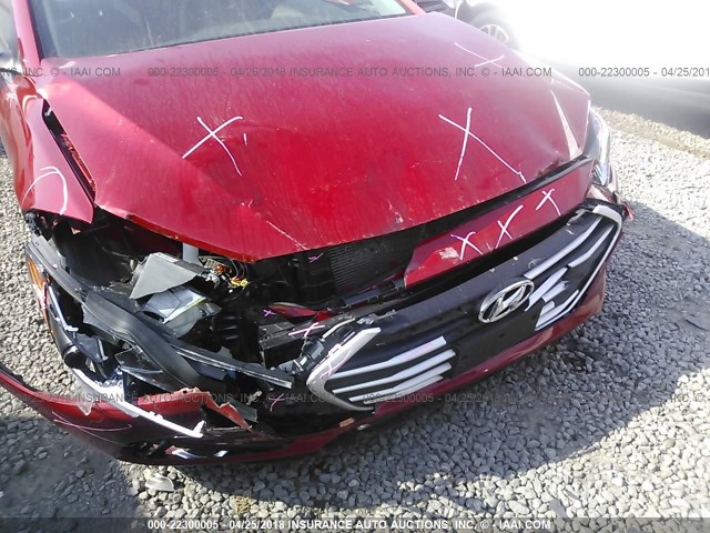 5NPD84LF2JH239765 - 2018 HYUNDAI ELANTRA SEL/VALUE/LIMITED RED photo 6