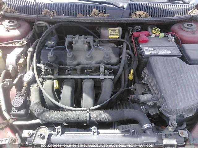 1B3ES26C74D623516 - 2004 DODGE NEON SE RED photo 10