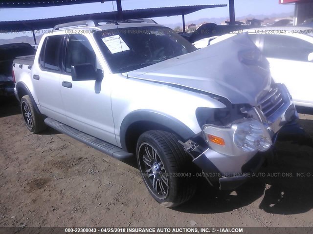 1FMEU3BE4AUA21492 - 2010 FORD EXPLORER SPORT TR XLT SILVER photo 1