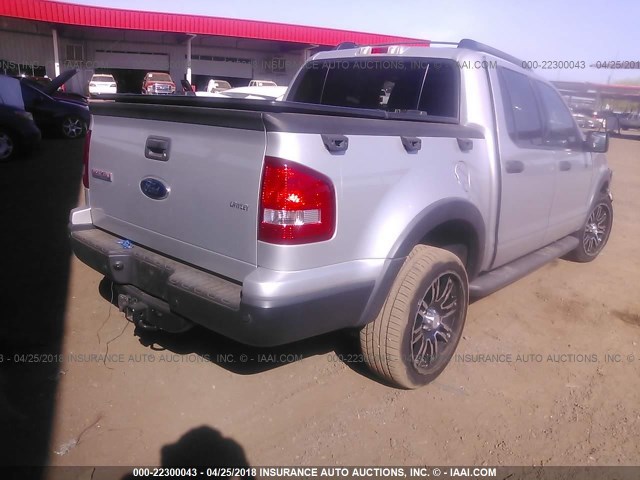 1FMEU3BE4AUA21492 - 2010 FORD EXPLORER SPORT TR XLT SILVER photo 4