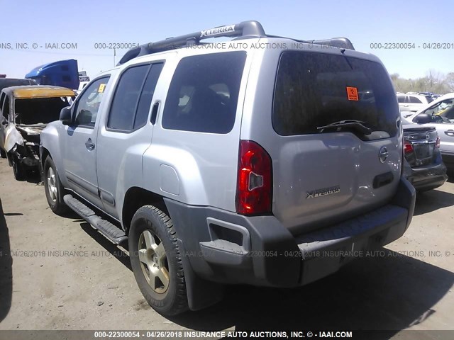 5N1AN08W45C647825 - 2005 NISSAN XTERRA OFF ROAD/S/SE SILVER photo 3