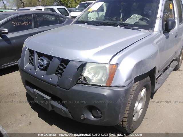 5N1AN08W45C647825 - 2005 NISSAN XTERRA OFF ROAD/S/SE SILVER photo 6