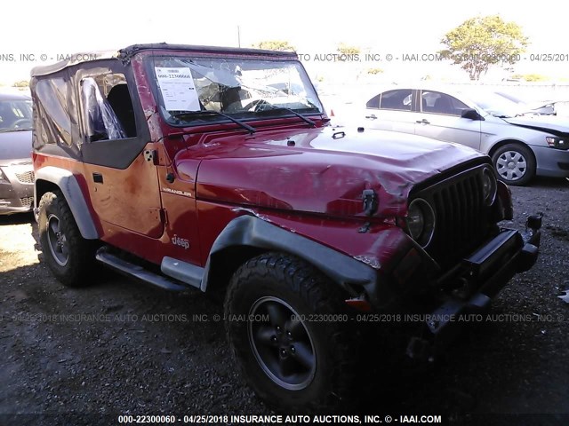 1J4FA29P91P322786 - 2001 JEEP WRANGLER / TJ SE RED photo 1