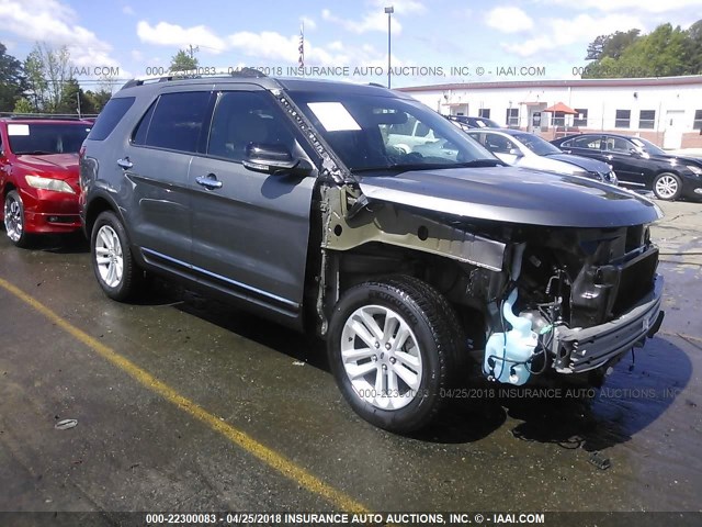 1FM5K7D86DGB75497 - 2013 FORD EXPLORER XLT SILVER photo 1