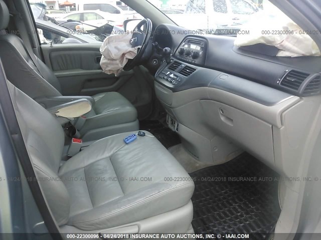 5FNRL38835B014509 - 2005 HONDA ODYSSEY TOURING GRAY photo 5