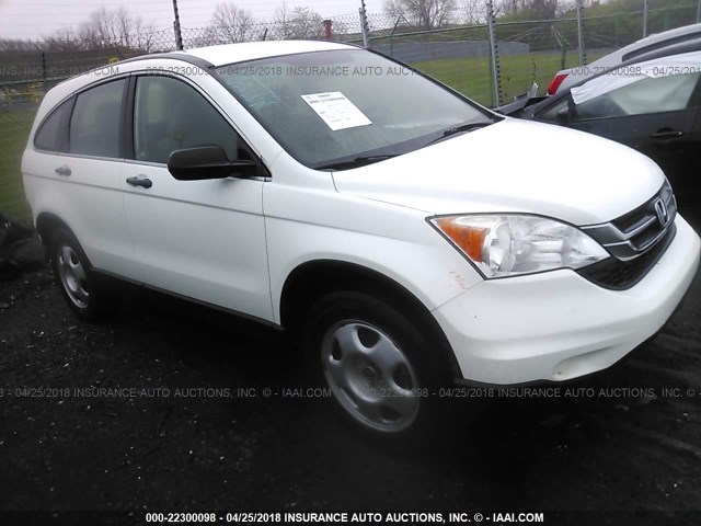 5J6RE4H3XBL064587 - 2011 HONDA CR-V LX WHITE photo 1