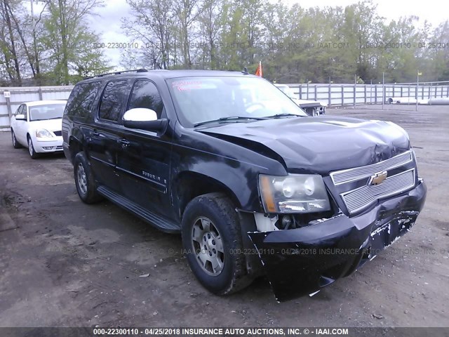 1GNFC16007J161376 - 2007 CHEVROLET SUBURBAN C1500 BLACK photo 1