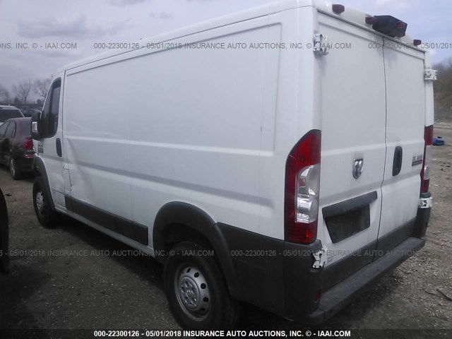 3C6TRVAG9GE107911 - 2016 RAM PROMASTER 1500 1500 STANDARD WHITE photo 3