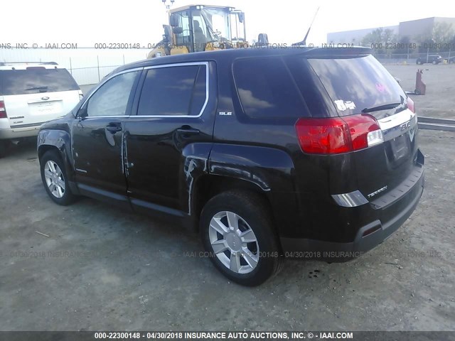 2GKALMEK5C6325062 - 2012 GMC TERRAIN SLE BLACK photo 3