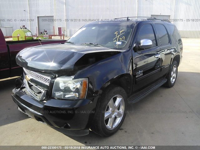 1GNSCAE04BR273981 - 2011 CHEVROLET TAHOE C1500  LS BLACK photo 2