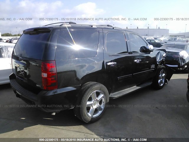 1GNSCAE04BR273981 - 2011 CHEVROLET TAHOE C1500  LS BLACK photo 4