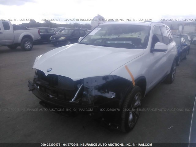 5UXKS4C56J0Y18866 - 2018 BMW X5 XDRIVE35D Blanco foto 2
