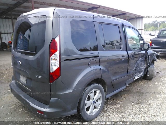 NM0AE8F79G1230534 - 2016 FORD TRANSIT CONNECT XLT GRAY photo 4