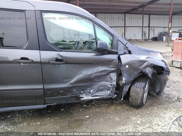 NM0AE8F79G1230534 - 2016 FORD TRANSIT CONNECT XLT GRAY photo 6