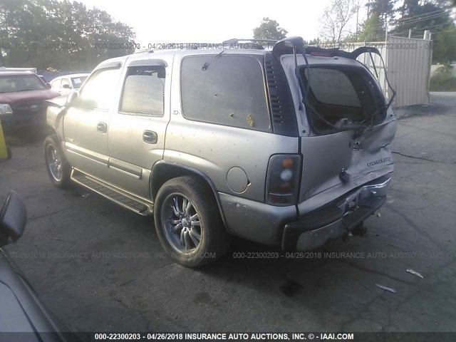 1GNEC13TX1R134477 - 2001 CHEVROLET TAHOE C1500 Champagne photo 3