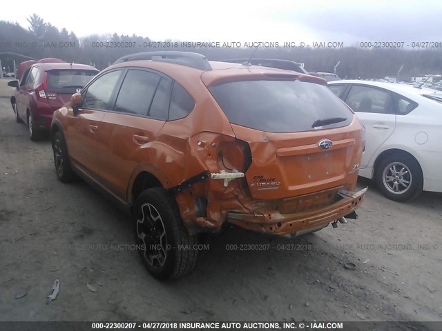 JF2GPACC1D2807497 - 2013 SUBARU XV CROSSTREK 2.0 PREMIUM ORANGE photo 3