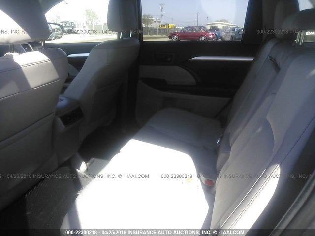 5TDBKRFH6FS189716 - 2015 TOYOTA HIGHLANDER LE/LE PLUS GRAY photo 8