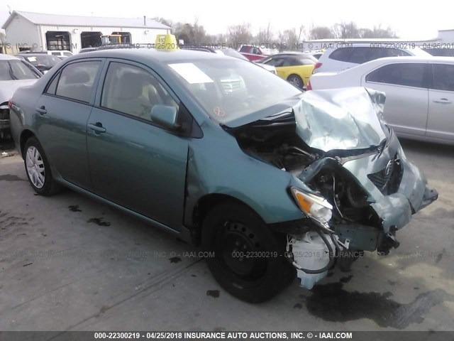 1NXBU4EE6AZ296639 - 2010 TOYOTA COROLLA S/LE/XLE TEAL photo 1