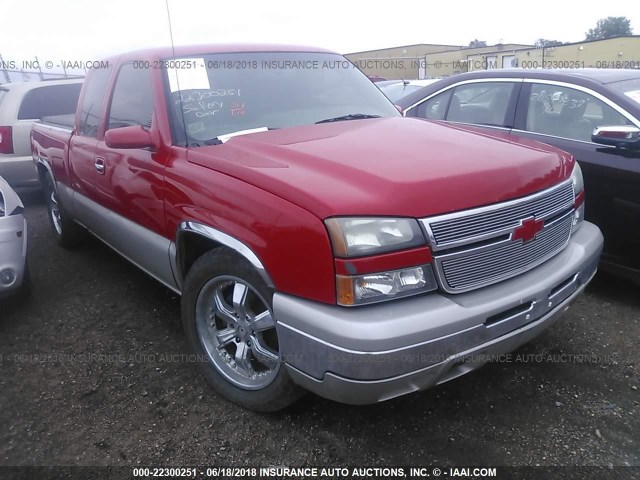 1GCEK19Z16Z153546 - 2006 CHEVROLET SILVERADO K1500 RED photo 1