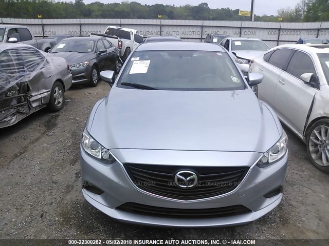 JM1GJ1U55G1426374 - 2016 MAZDA 6 SPORT SILVER photo 6