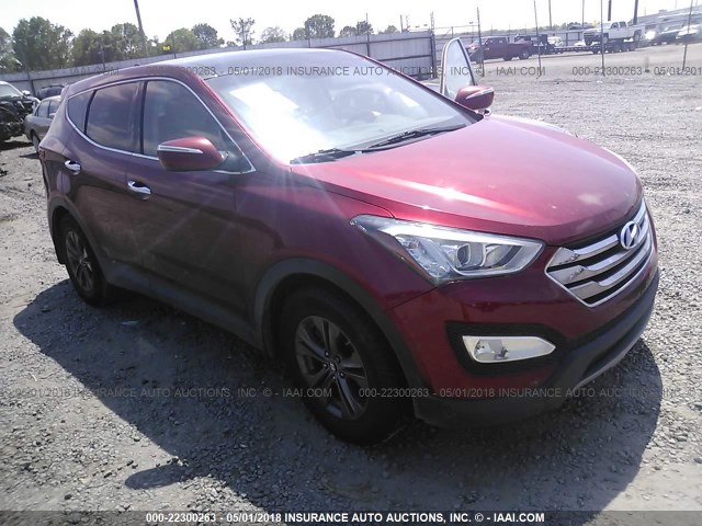 5XYZU3LB2DG054636 - 2013 HYUNDAI SANTA FE SPORT  MAROON photo 1