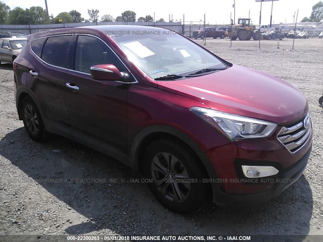 5XYZU3LB2DG054636 - 2013 HYUNDAI SANTA FE SPORT  MAROON photo 6