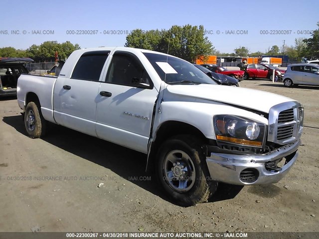 3D7KR29C86G180569 - 2006 DODGE RAM 2500 WHITE photo 1