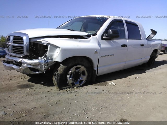 3D7KR29C86G180569 - 2006 DODGE RAM 2500 WHITE photo 6