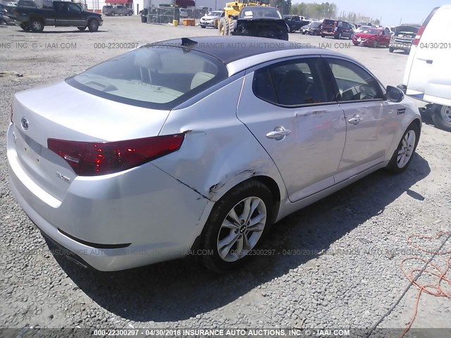 KNAGN4A73B5178037 - 2011 KIA OPTIMA EX/SX GRAY photo 4