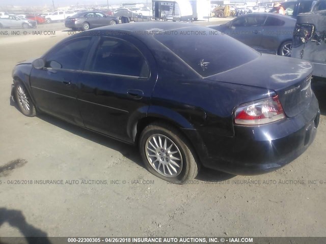 1C3EL56R34N351871 - 2004 CHRYSLER SEBRING LXI BLUE photo 3