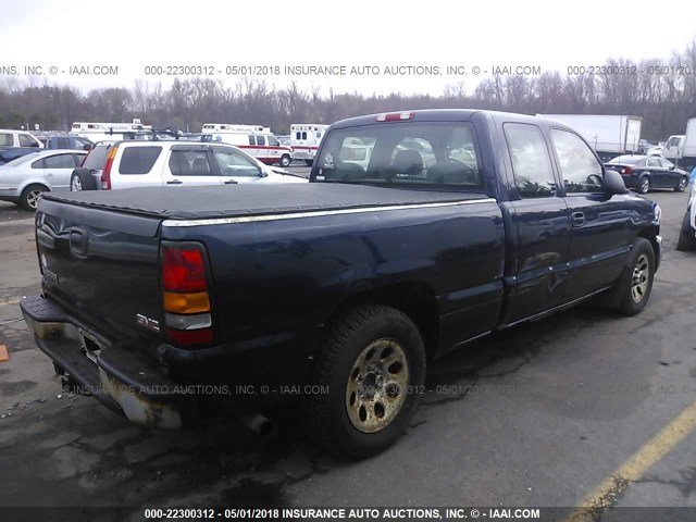 2GTEC19V751282165 - 2005 GMC NEW SIERRA C1500 BLUE photo 4